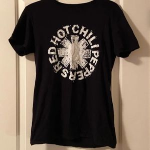 red hot chilli peppers logo t-shirt
